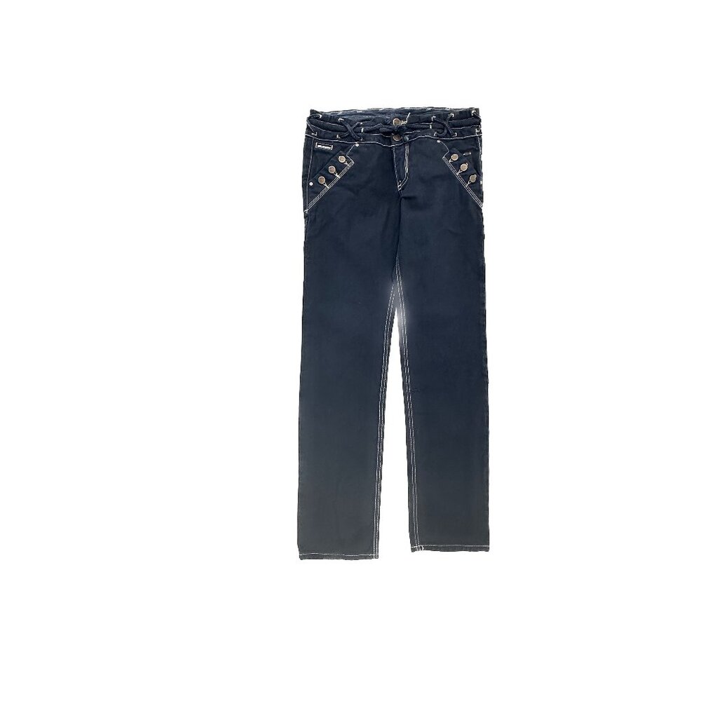 Cocoa Jeans Straight Leg Front‎ Button Pockets Women's size 7 Blue Denim Jeans